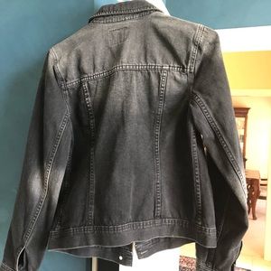 Black denim jean jacket